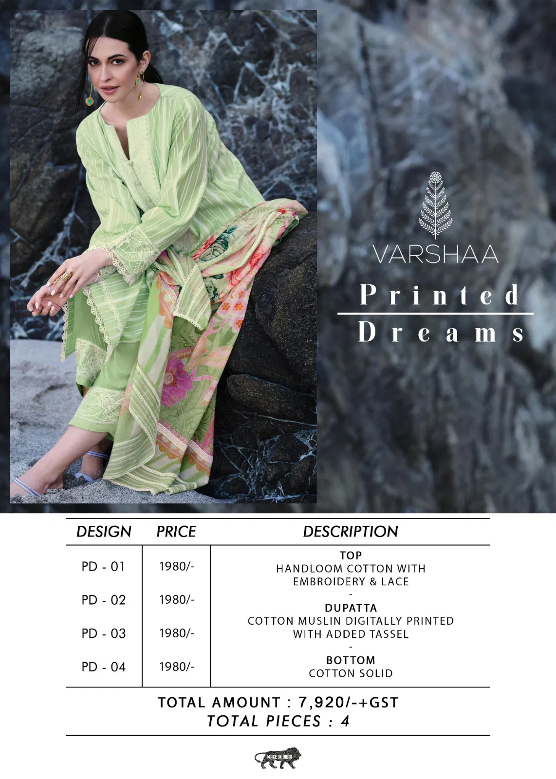 Printed Dreams By Varsha Cotton Designer Salwar Suits Exporters In India